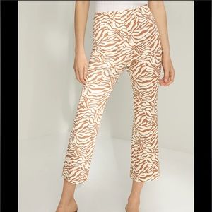 aritzia wilfred zebra print pants